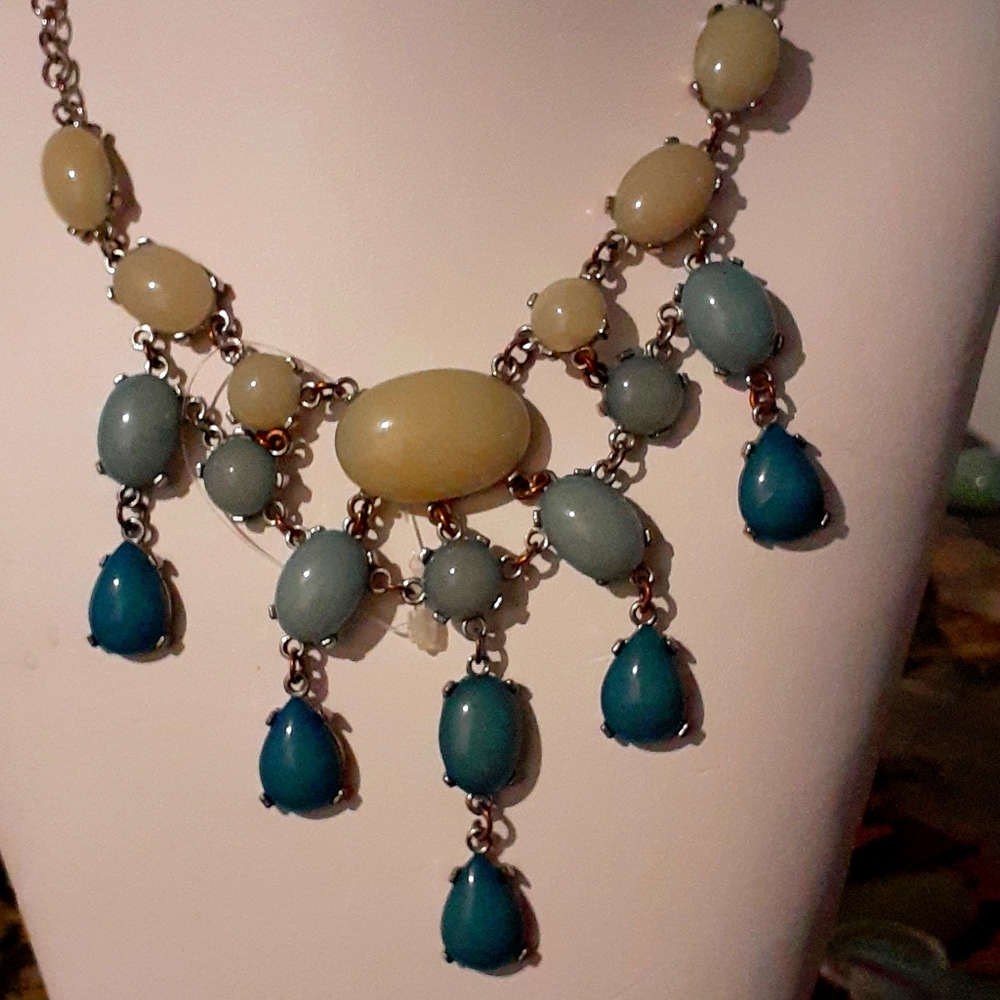 Adorable blue green necklace